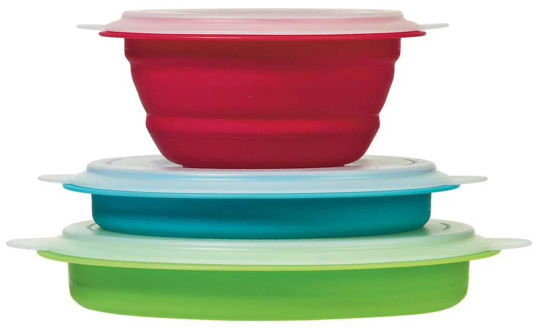 CB-20 – PROGRESS INT Kitchen Bowl, Storage Bowl Set Blue/ Green/ Red One 1.5 Cup Capacity/ One 3 Cup Capacity/ One 5 ...